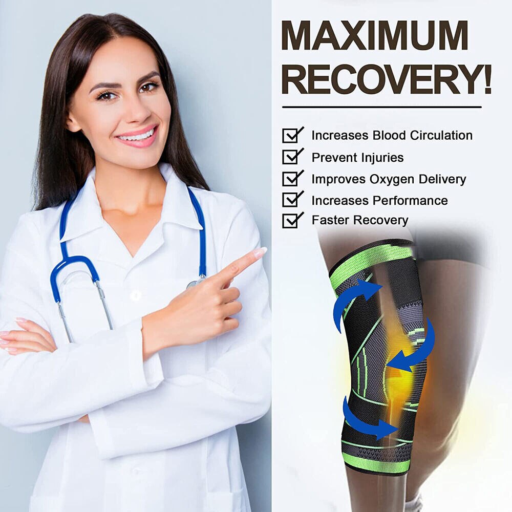 Elbow & Knee Pads Compression Sleeves Brace