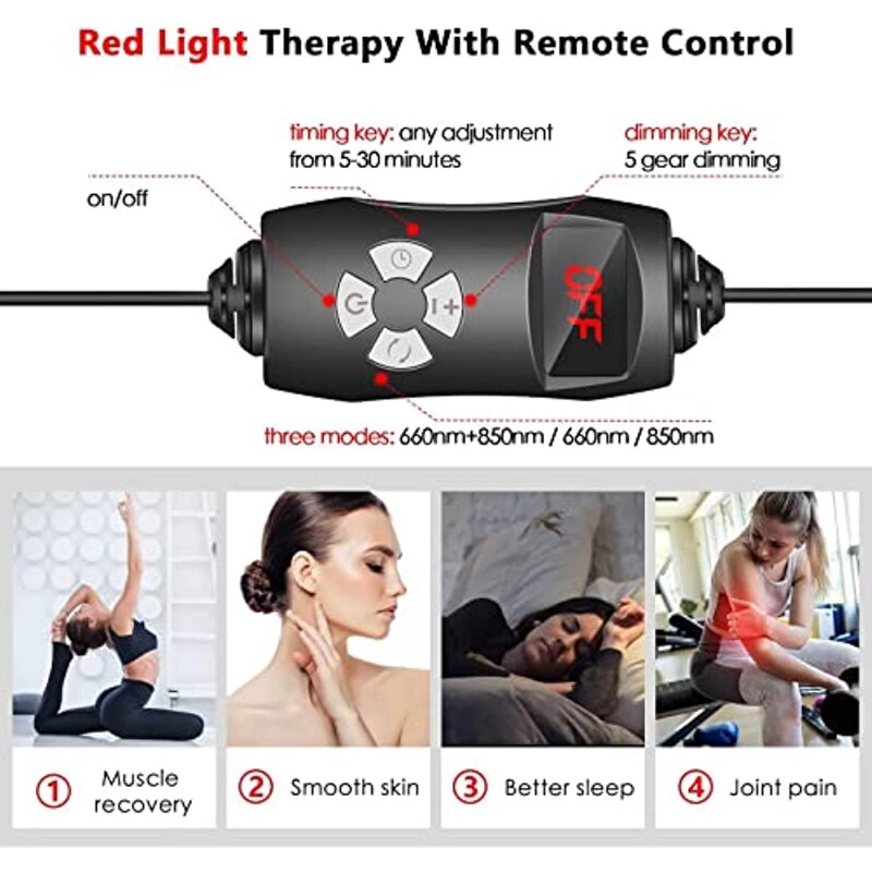 Red Light Healthcare Lamp 660nm and 850nm Wavelengths