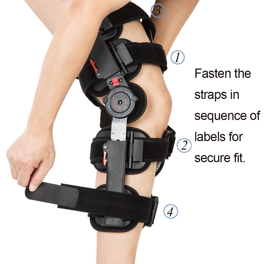 Knee Brace ROM Adjustable Post Op Knee Support