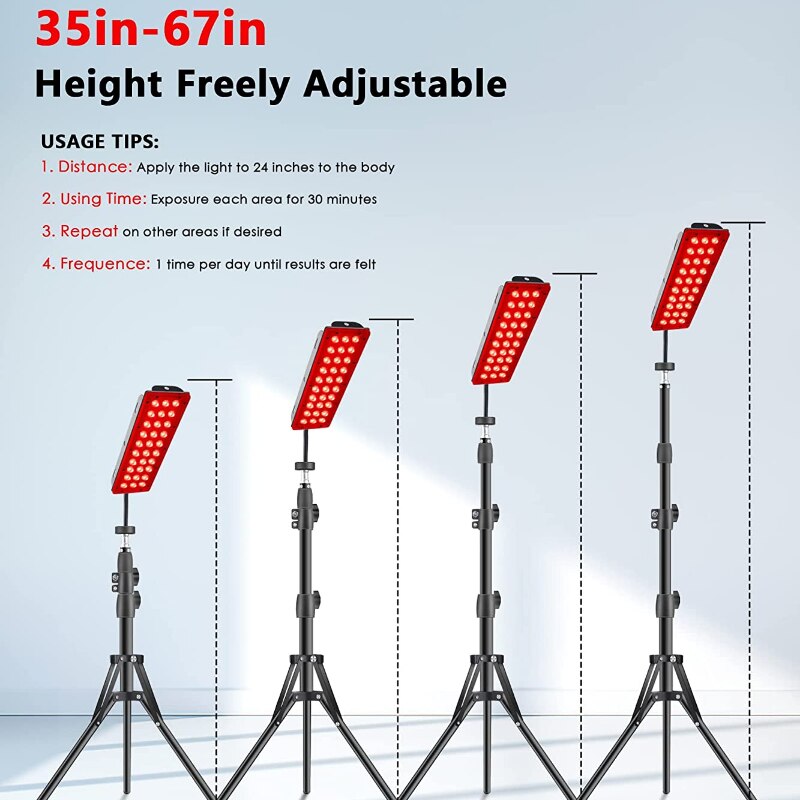 Red Light Healthcare Lamp 660nm and 850nm Wavelengths