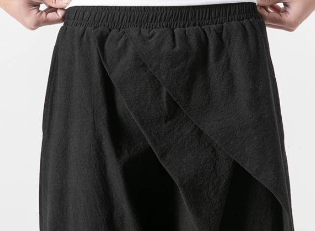 New Men's Long Cargo Shorts Loose Fit Elastic Waist Below Knee Work Shorts